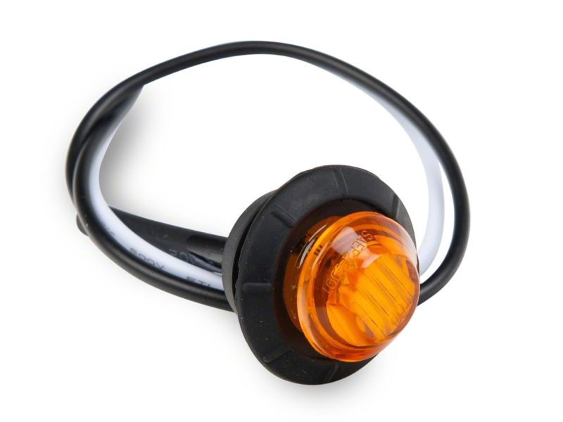 Raxiom Axial Series 3/4-In LED Marker Light- Amber Lens Light Accessories and Wiring Raxiom