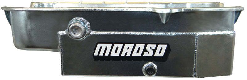 Moroso Pre-80 Chevrolet Small Block (w/1in Inspection Bung) Wet Sump 8qt 6.5in Steel Oil Pan Oil Pans Moroso