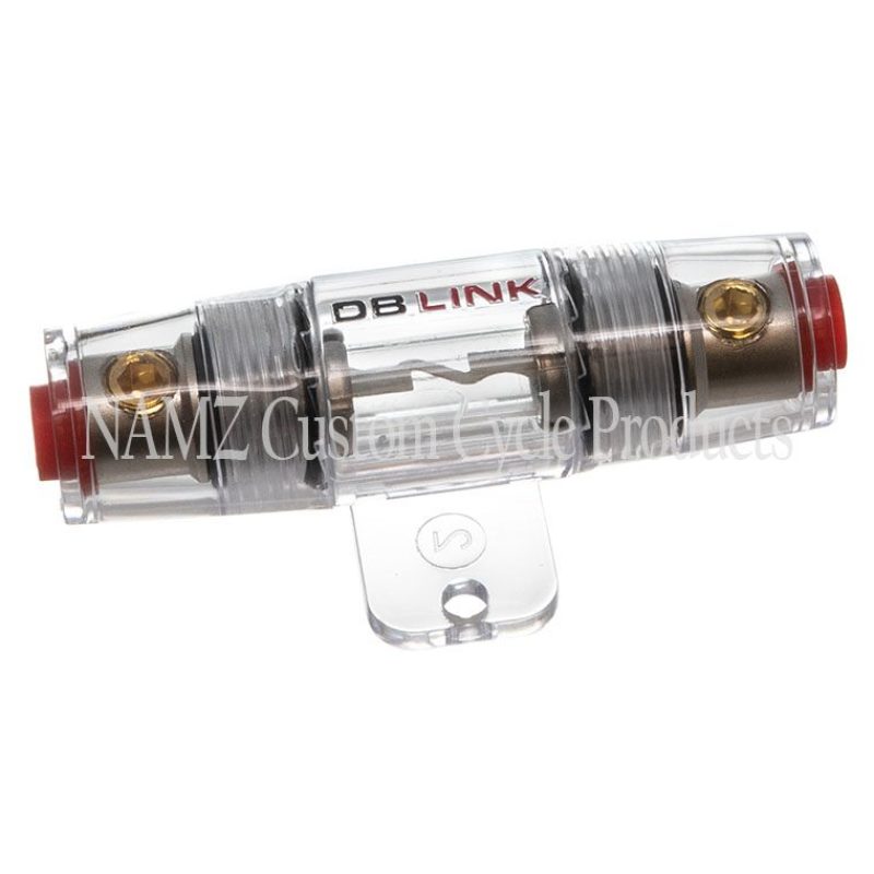 NAMZ AMP Power 4/8g In Line AGU Fuse Holder Nickel-Plated (Single) Wiring Harnesses NAMZ