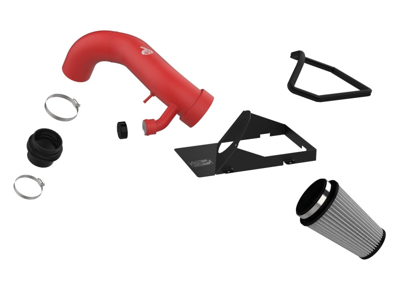 aFe Rapid 15-21 VW GTI L4 2.0L Induction Red Edition Cold Air Intake System w/ Pro DRY S Filter Cold Air Intakes aFe