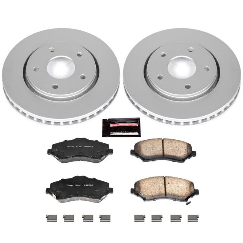 Power Stop 08-16 Chrysler Town & Country Front Z17 Evolution Geomet Coated Brake Kit Brake Kits - Performance Blank PowerStop