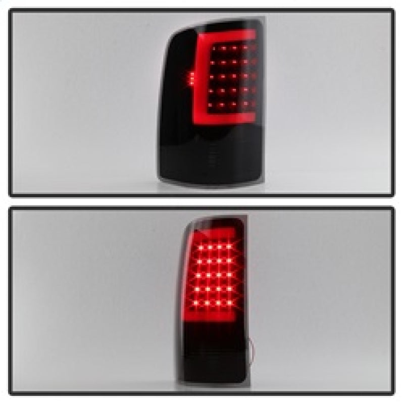 xTune 07-13 GMC Sierra 1500 LED Tail Lights - Black Smoke (ALT-ON-GS07-G2-LED-BSM) Tail Lights SPYDER