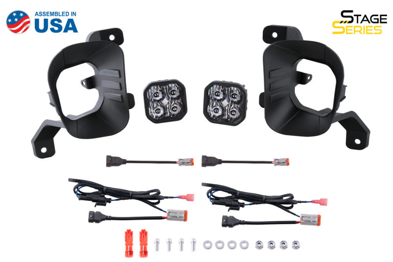 Diode Dynamics SS3 Pro Type Ram Vert Kit ABL - White SAE Fog Light Accessories and Wiring Diode Dynamics