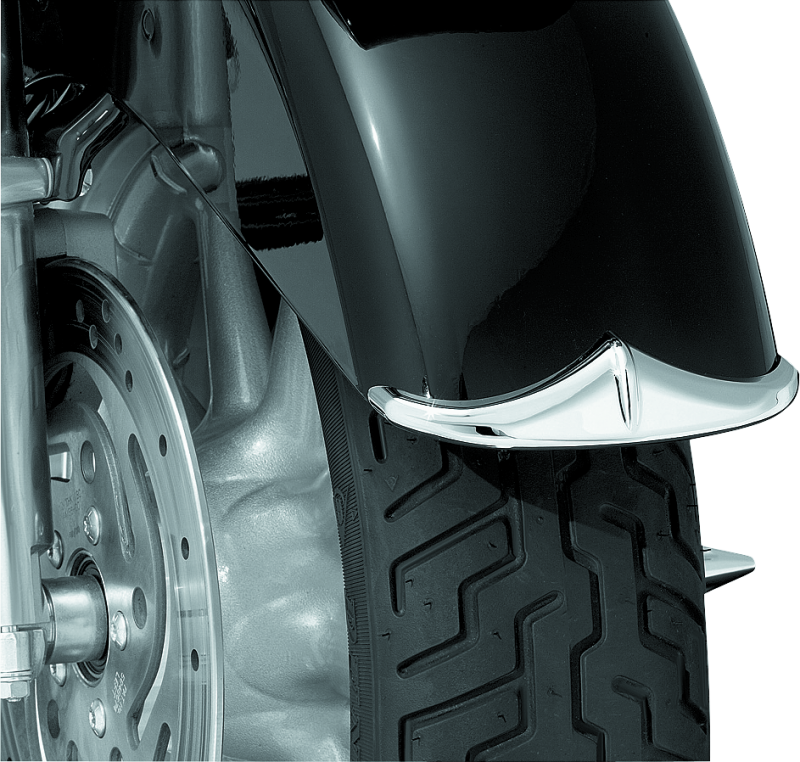 Kuryakyn Front Fender Accent Leading Edge Chrome Exterior Trim Kuryakyn