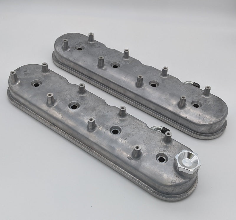 Granatelli 96-22 GM LS Tall Valve Cover w/Integral Angled Coil Mounts - Cast Finish Valve Covers Granatelli Motor Sports