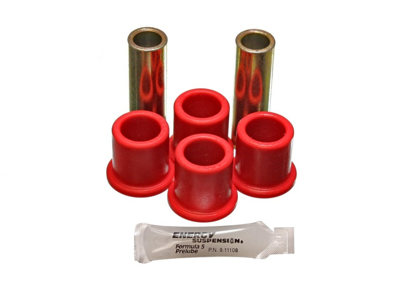 Energy Suspension 82-96 Ford F100/F150 2WD Red Rear Frame Shackle Bushing Set Bushing Kits Energy Suspension