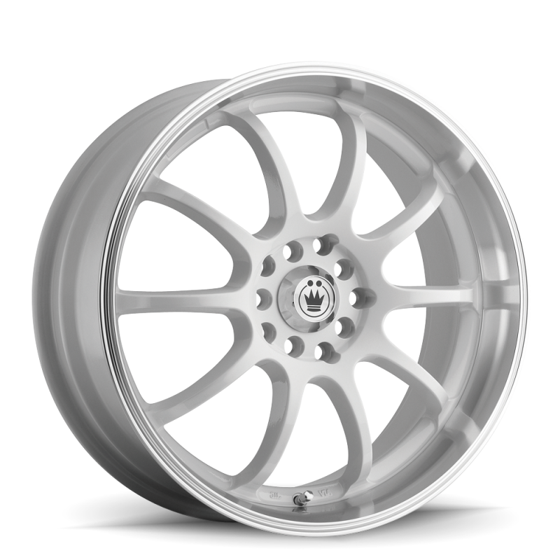Konig Lightning 16x7 8x100/114.3 ET40 White/Machine Lip Wheels - Cast Konig