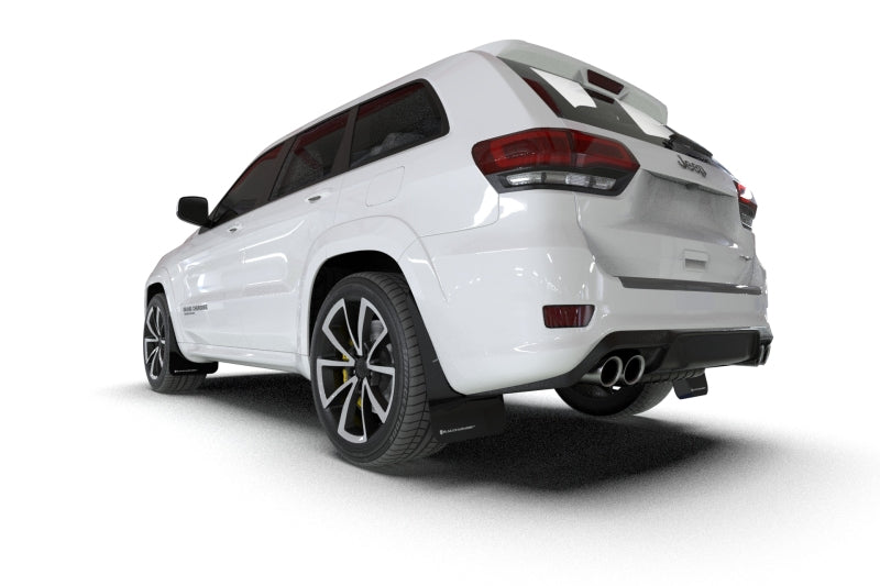 Rally Armor 18-22 Jeep Grand Cherokee SRT Trackhawk Black UR Mud Flap - Red Logo Mud Flaps Rally Armor