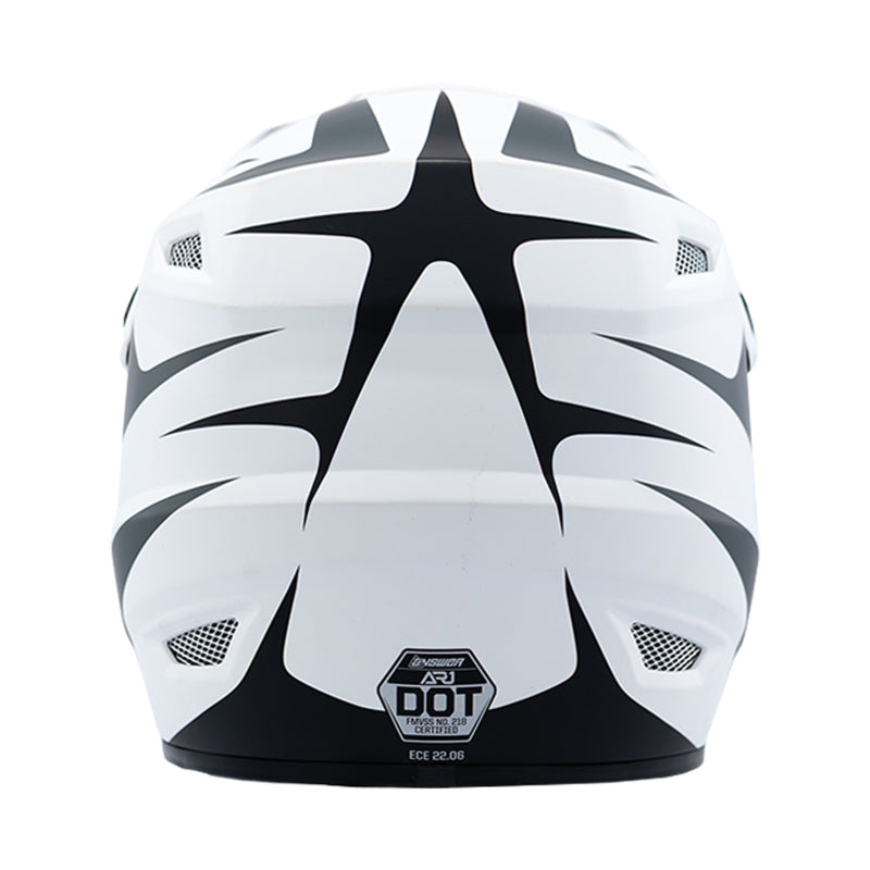 Answer 26 AR1 Mototown Helmet Glossy White/Grey/Black - Small Helmets and Accessories Answer