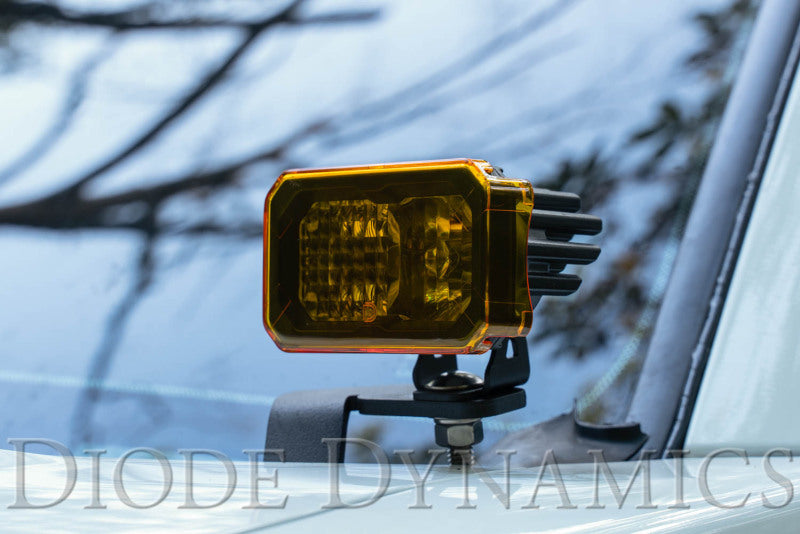 Diode Dynamics Stage Series 2 In LED Pod Cover - Yellow Each Light Accessories and Wiring Diode Dynamics