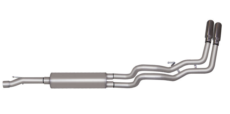 Gibson 06-07 Dodge Ram 1500 SLT 5.7L 2.5in Cat-Back Dual Sport Exhaust - Aluminized Catback Gibson