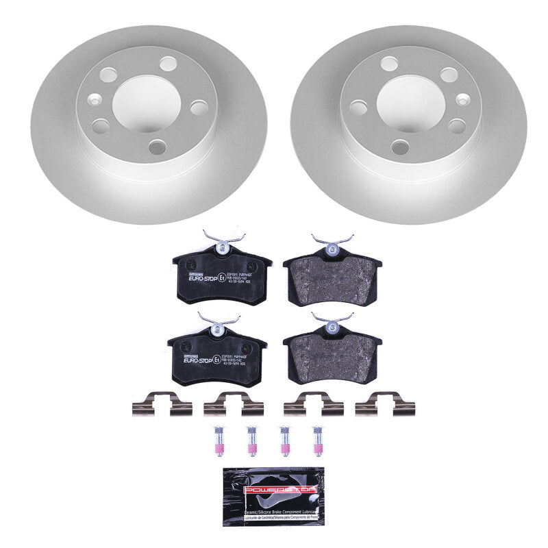 Power Stop 99-06 Audi TT Rear Euro-Stop Brake Kit Brake Kits - OE PowerStop