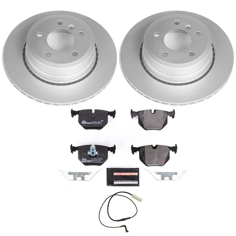 Power Stop 06-07 BMW 530xi Rear Euro-Stop Brake Kit Brake Kits - OE PowerStop