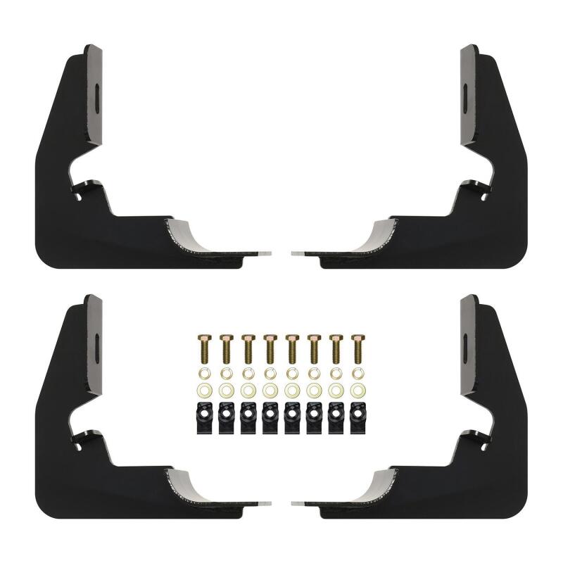 Westin 2014-2018 Chevy Silverado 1500 Reg Cab Premier Oval Nerf Step Bar Mount Kit - Black Hardware Kits - Other Westin