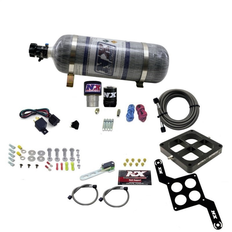 Nitrous Express Single Entry Crossbar RNC .178 4500 Flange Nitrous Kit (250-650HP) w/Comp Bottle Nitrous Systems Nitrous Express