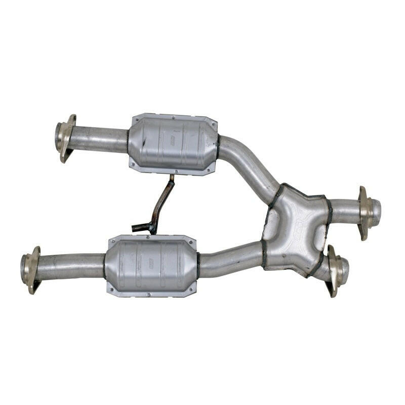 BBK 79-93 Mustang 5.0 Short Mid X Pipe With Catalytic Converters 2-1/2 For BBK Long Tube Headers X Pipes BBK