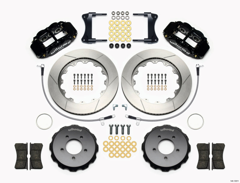 Wilwood Narrow Superlite 6R Front Hat Kit 14.00in 2005-Up Mazda Miata w/ Lines Big Brake Kits Wilwood