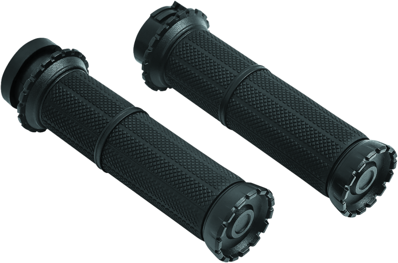 Kuryakyn Riot Grips Dual Cable Satin Black Grips Kuryakyn