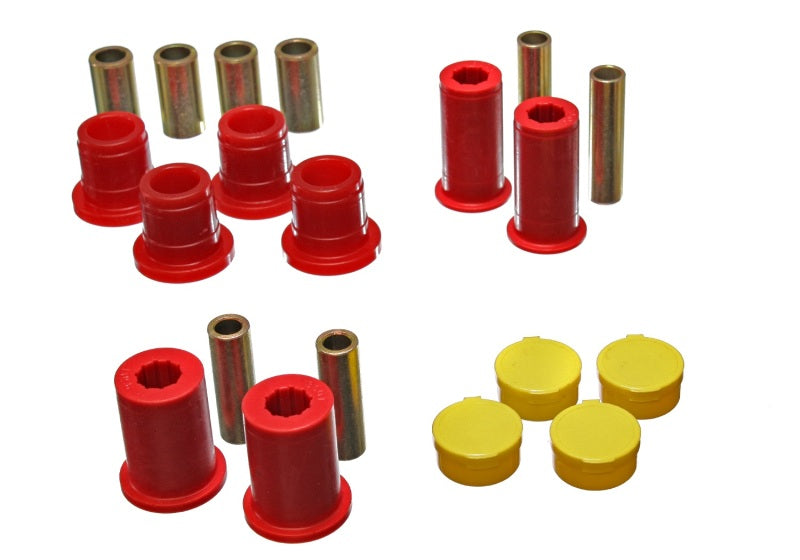 Energy Suspension 97-01 Dodge Dakota 2WD Red Front Control Arm Bushing Set Bushing Kits Energy Suspension