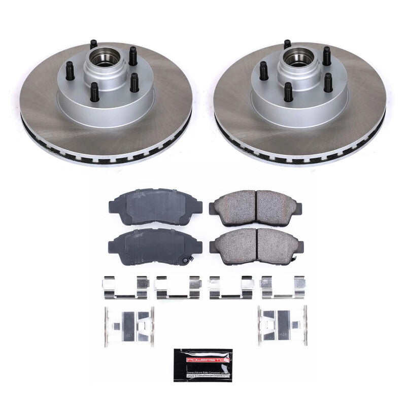 Power Stop 97-01 Mercury Mountaineer Front Semi-Coated Rotor Kit Brake Kits - Performance Blank PowerStop