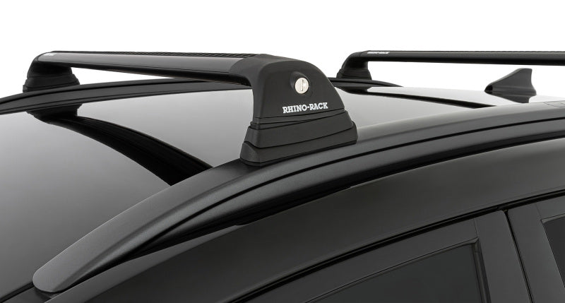 Rhino-Rack 18-22 Hyundai Kona 1st Gen 5 Door SUV w/Flush Rails Vortex RVP 2 Bar Roof Rack - Black Roof Rack Rhino-Rack