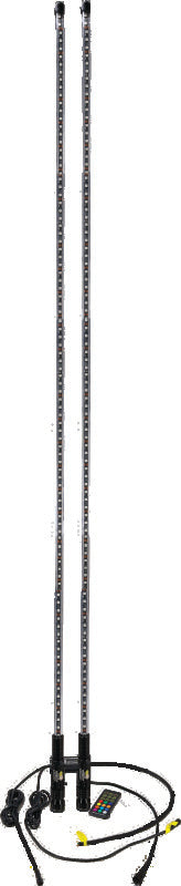 QuadBoss 6Ft Clear Dual Whip Remote Light Strip LED QuadBoss