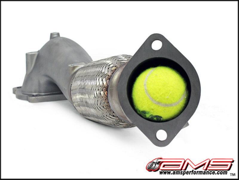 AMS Performance 08-15 Mitsubishi EVO X Widemouth Downpipe w/Turbo Outlet Pipe Downpipes AMS