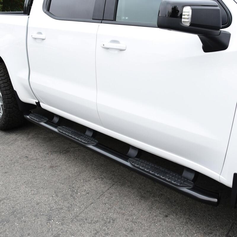 Westin 2019 Chevrolet Silverado/Sierra 1500 CC (5.5ft) PRO TRAXX 5 WTW Oval Nerf Step Bars - Black Nerf Bars Westin