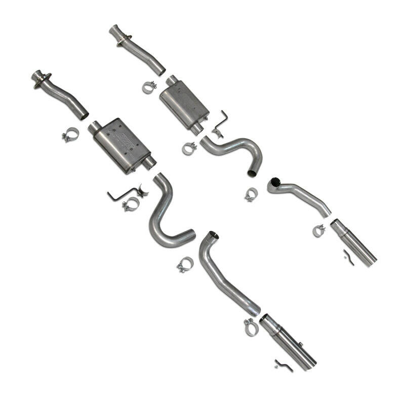 BBK 86-04 Mustang Cat Back Kit Varitune Mufflers Stainless Steel Tips Catback BBK