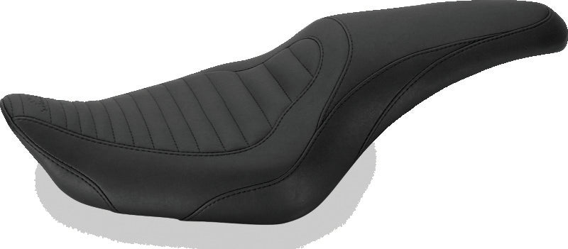 Mustang 04-21 Harley Sportster Tripper Fastback 1PC Seat - Black One-Piece Motorcycle Seats Mustang Motorcycle