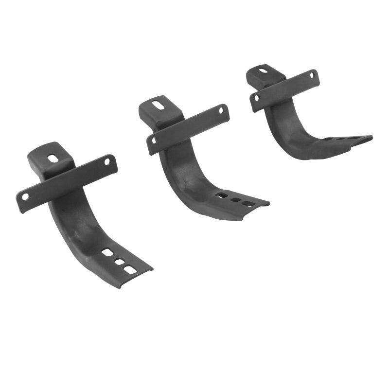 Go Rhino 2021+ Ford Bronco Brackets for OE Xtreme Cab Length Side Steps Textured Black Brackets Go Rhino