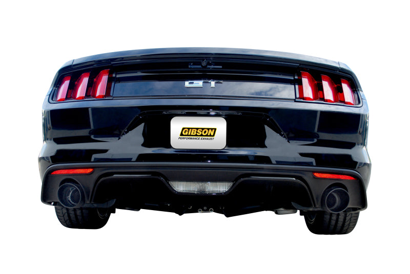 Gibson 2015 Ford Mustang GT Premium 5.0L 3in Cat-Back Dual Exhaust - Black Elite (Ceramic) Catback Gibson