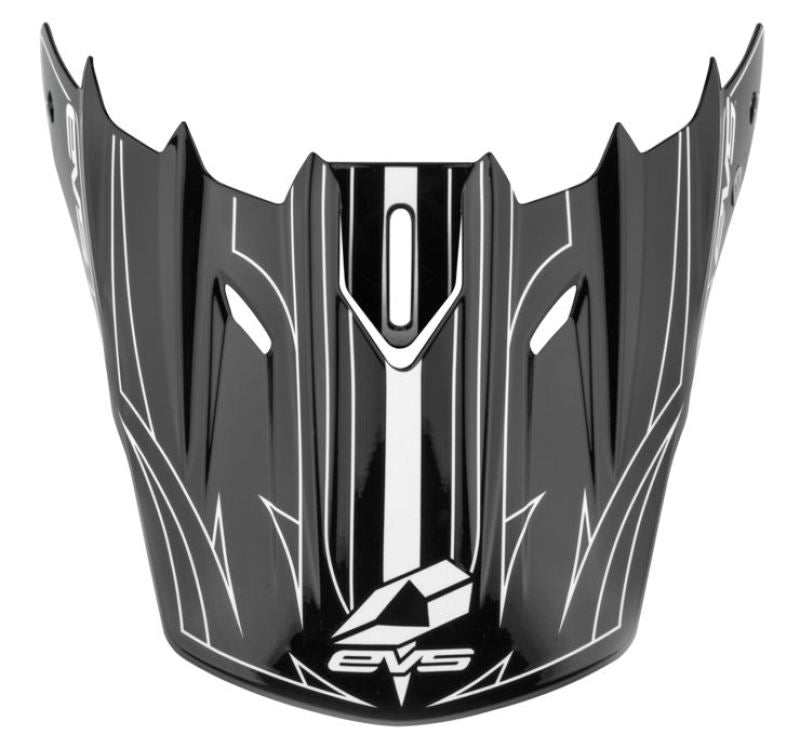 EVS T5 Pinner Visor - Matte Black/White Helmets and Accessories EVS