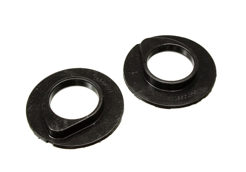 Energy Suspension 90-96 Ford F-150/Ford Bronco Front Coil Spring Isolator Set - Black Bushing Kits Energy Suspension