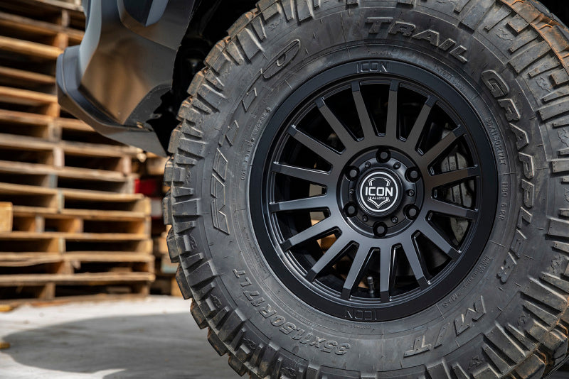 ICON Recon SLX 17x8.5 5x150 25mm Offset 5.75in BS 110.1mm Bore Satin Black Wheel Wheels - Cast ICON