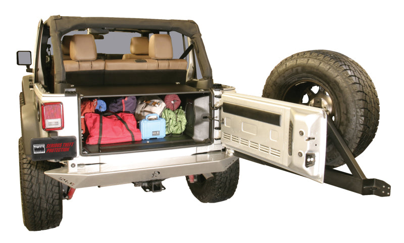 Tuffy Jk Unlimited Tailgate Enclosure- Black For 2011+ Cargo Boxes & Bags Tuffy Products