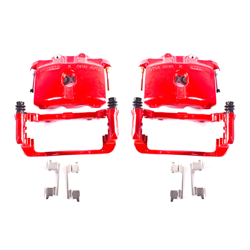 Power Stop 03-06 Cadillac Escalade Rear Red Calipers w/Brackets - Pair Brake Calipers - Perf PowerStop