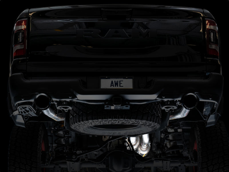 AWE Tuning 2021 RAM 1500 TRX 0FG Cat-Back Exhaust - Diamond Black Tips Catback AWE Tuning