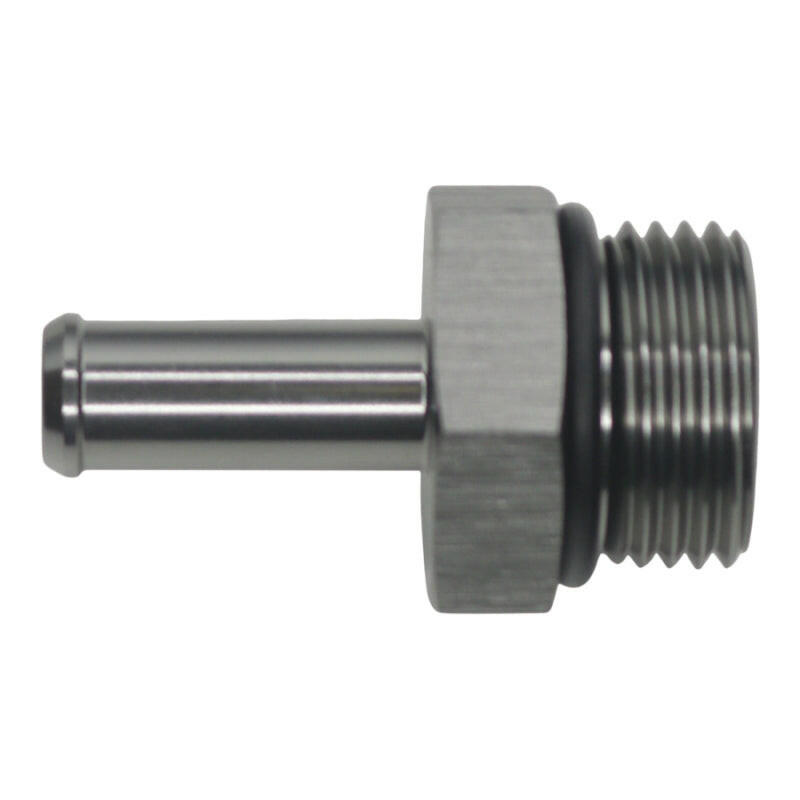 DeatschWerks 10AN ORB Male to 3/8in Male Barb Fitting - Anodized DW Titanium Fittings DeatschWerks