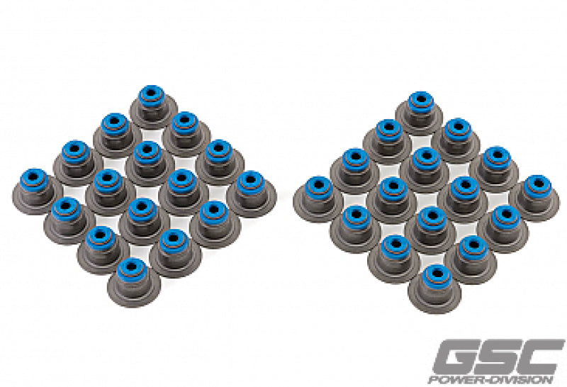 GSC P-D Ford Mustang 5.0L Gen 3 Coyote Valve Stem Seal w/Integrated Spring Seat - Set of 32 Valve Seals GSC Power Division