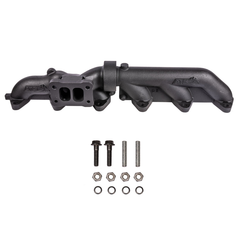ATS Diesel 03-07 5.9L Cummins 2Pc Wide Flange T3 Pulse Flow Exhaust Manifold w/ Flange Hardware Headers & Manifolds ATS Diesel