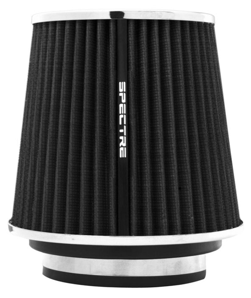 Spectre Adjustable Conical Air Filter 5-1/2in. Tall (Fits 3in. / 3-1/2in. / 4in. Tubes) - Black Air Filters - Universal Fit Spectre