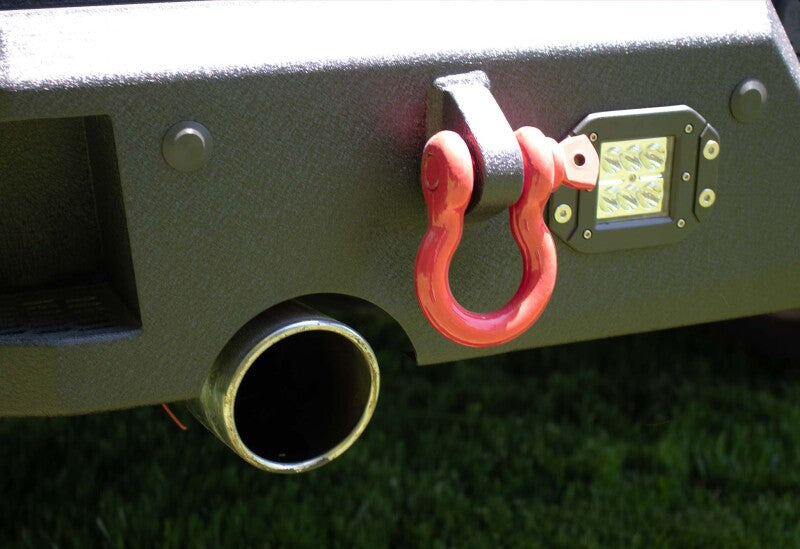 Fishbone Offroad 2009+ Ram 1500 Classic Anglerfish Rear Bumper - Black Texture Bumpers - Steel Fishbone Offroad