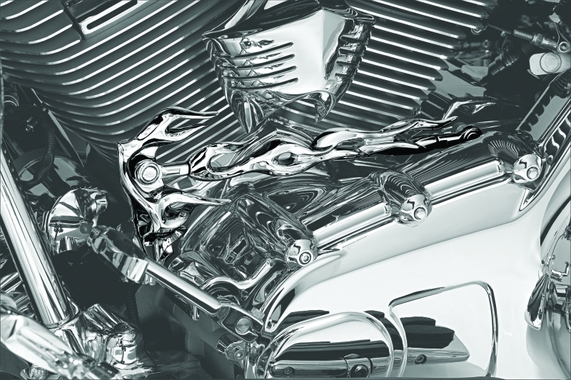 Kuryakyn Flame Shift Linkage Chrome Shifter Cable Kuryakyn