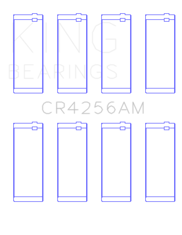 King Chrysler 148/148 Turbo DOHC 16V/Jeep 148 DOHC 16V Rod Bearing Set - Size +0.25mm Bearings King Engine Bearings