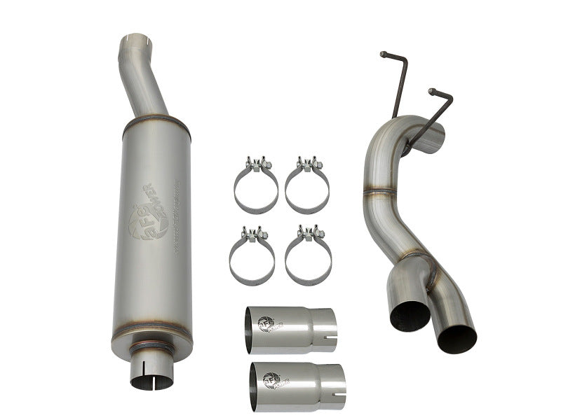 aFe POWER Rebel Series 3.5in 409 SS Cat Back Exhaust w/Pol Tips 14-17 RAM 2500/3500 V8-6.4L Hemi Catback aFe