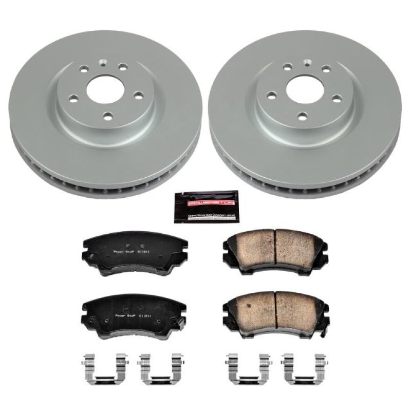 Power Stop 11-17 Chevrolet Caprice Front Z17 Evolution Geomet Coated Brake Kit Brake Kits - Performance Blank PowerStop