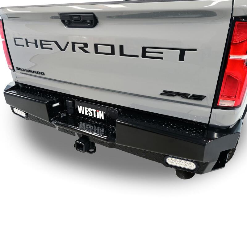 Westin 19-20 Chevy Silverado 1500 HDX Bandit Rear Bumper - Black Bumpers - Steel Westin