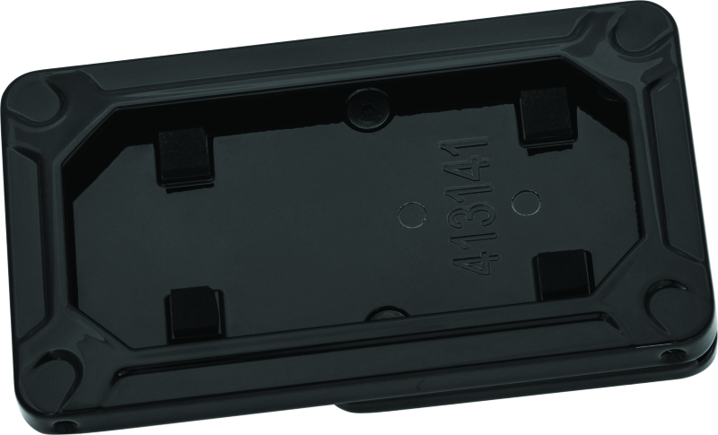 Kuryakyn Nova Side Mount License Plate Frame Gloss Black Bolts Kuryakyn