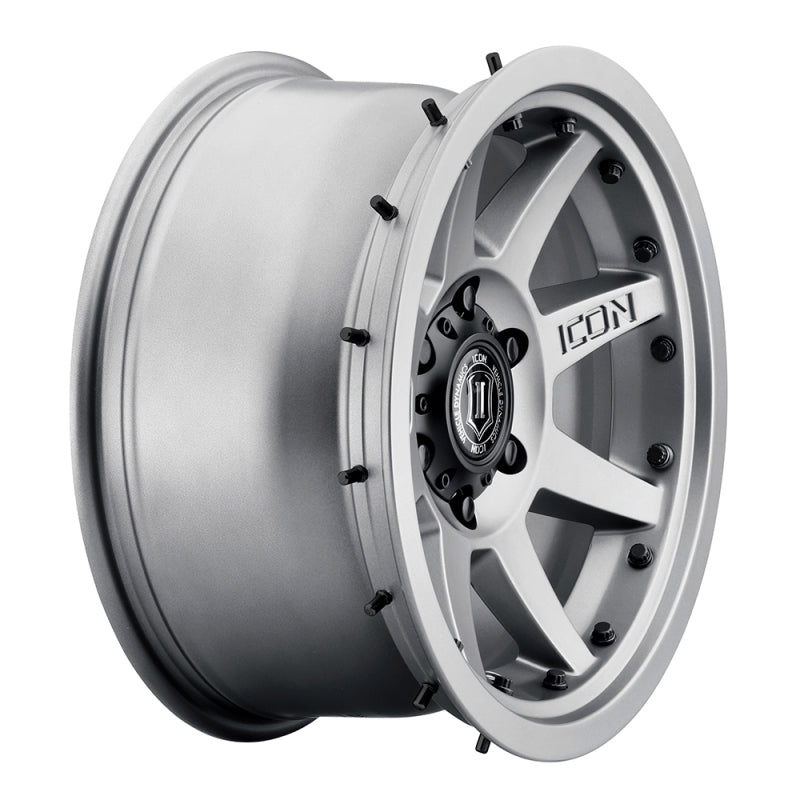 ICON Rebound Pro 17x8.5 6x135 6mm Offset 5in BS 87.1mm Bore Titanium Wheel Wheels - Cast ICON